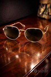 Ray-Ban Jack RB3565 NUOVI Originali Oro G-15 Top