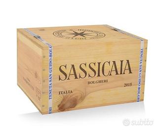 Vino casse sassicaia 2015 e 2016