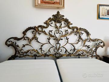 Letto Barocco con Testiera Alto Artigianato