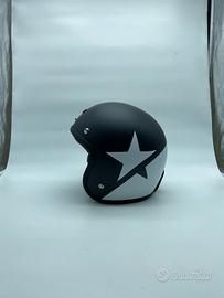 CASCO JET ORIGINE PRIMO STAR NERO E BIANCO OPACO 3