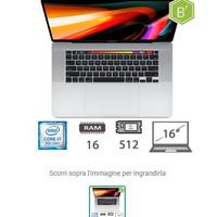 Apple MacBook Pro 16.0" (2019) Touch Bar - Silver