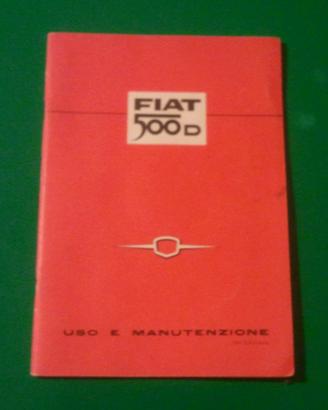Manuale originale della Fiat 500d - 1963-VIII