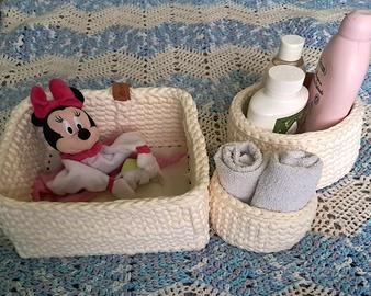 Set 3 Cestini per Fasciatoio