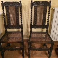 Coppia di sedie vittoriane