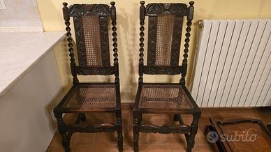 Coppia di sedie vittoriane