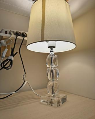 lampada da tavolo di lusso in cristallo