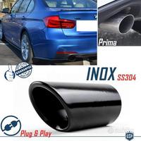 TERMINALE di Scarico Nero BMW Serie 3 F30 Finalino