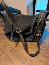 Borsa Blu  vera pelle 