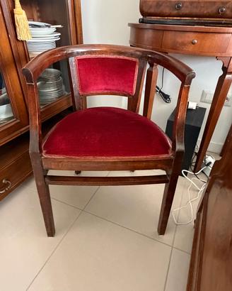 poltroncine a pozzetto vintage 