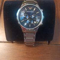 Orologio EA da uomo con bracciale in acciaio