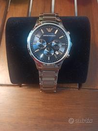 Orologio EA da uomo con bracciale in acciaio