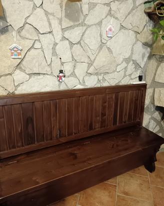 PANCA LEGNO MASSELLO fattura artigianale