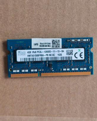 RAM SK Hynix 4GB DDR3L 1600MHz PC3L-12800S SO-DIMM