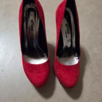 Scarpe Decolté rosse 