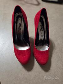 Scarpe Decolté rosse 