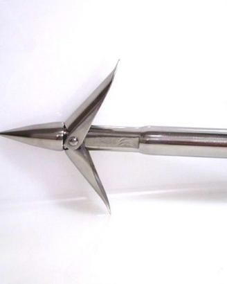 Arpione Inox a doppia aletta