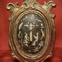 MEDAGLIONE DEVOZIONALE POLICROMO - 1700-sec.XVIII