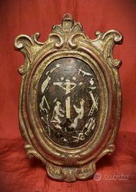 MEDAGLIONE DEVOZIONALE POLICROMO - 1700-sec.XVIII