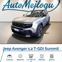Jeep Avenger 1.2 Turbo 100 CV Summit