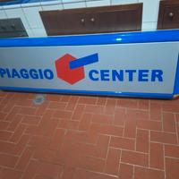 tabella insegna luminosa piaggio vespa no smaltata