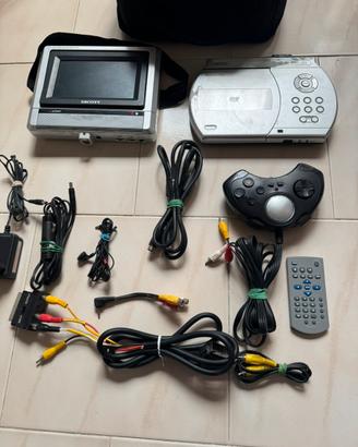 Lettore DVD portatile Scott con doppio monitor +