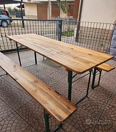 Set tavolo e panche birreria
