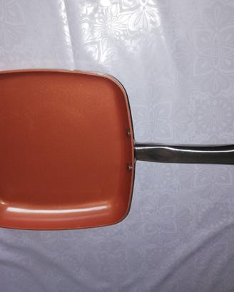 Padella antiaderente quadrata Copper Chef