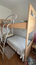 Letto a castello in legno