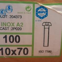 viti inox 7380 A2   MA 10x70 mm