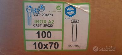 viti inox 7380 A2   MA 10x70 mm
