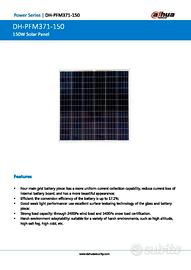 PFM371-150 Pannello solare.policristallino150W