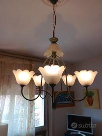 lampadario verde