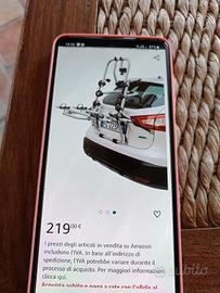 portabice posteriore non copre la targa 