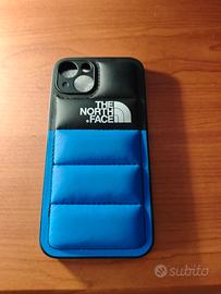Cover per iPhone 13 / 14 nero e azzurro con puffer