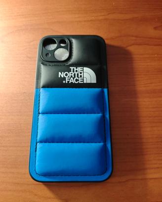 Cover per iPhone 13 / 14 nero e azzurro con puffer