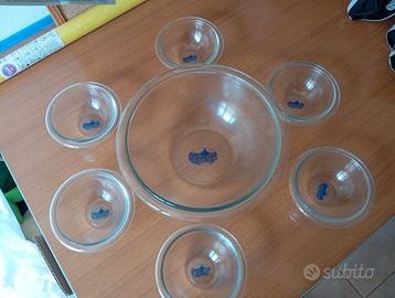 Set macedonia in vetro7 pezzi