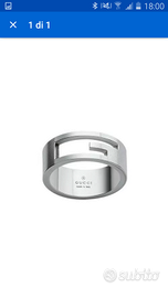 Gucci anello trademark arg. 925 % - ORIGINALE