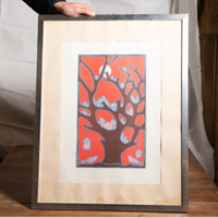 Stampa COMPOSIZIONi serigrafiche anni 70 firmata