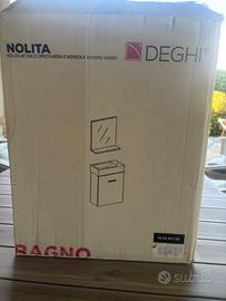 Mobiletto bagno compreso di specchio e lavabo