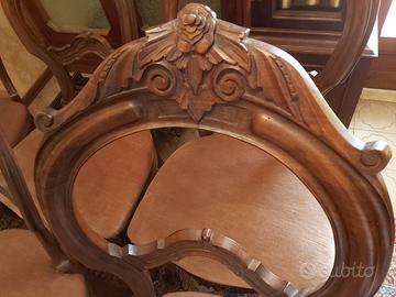 6 sedie noce luigi filippo