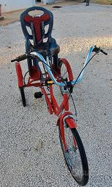 bici tandem tre ruote