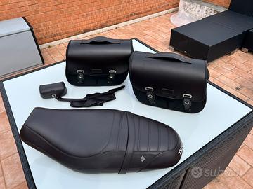 Triumph Street Twin sella borse e marsupio manu