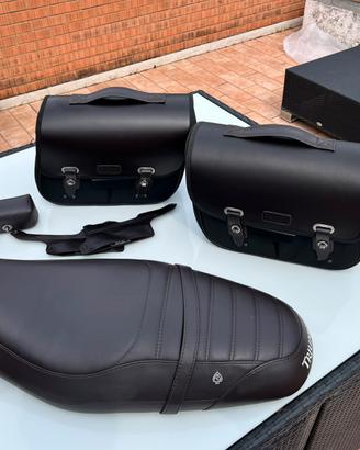 Triumph Street Twin sella borse e marsupio manu