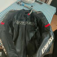 Giacca in pelle moto Dainese taglia 48