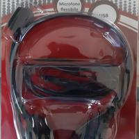 CUFFIE CON MICROFONO, USB