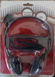 CUFFIE CON MICROFONO, USB