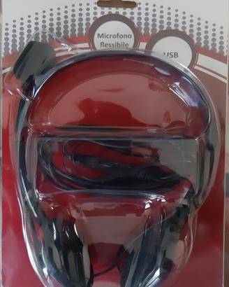 CUFFIE CON MICROFONO, USB