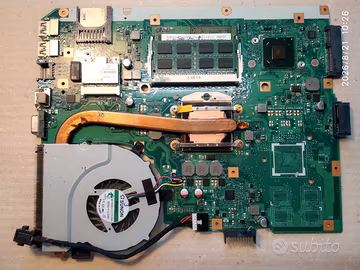 SCHEDA MADRE MOTHERBOARD K55VD REL 3.1 + CPU + RAM