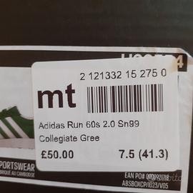Adidas Scarpe Run 60s 2.0 - N° 41 1/3 - Nuove
