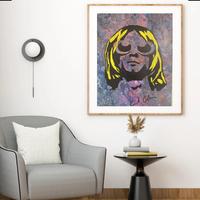 Quadro pop art kurt cobain